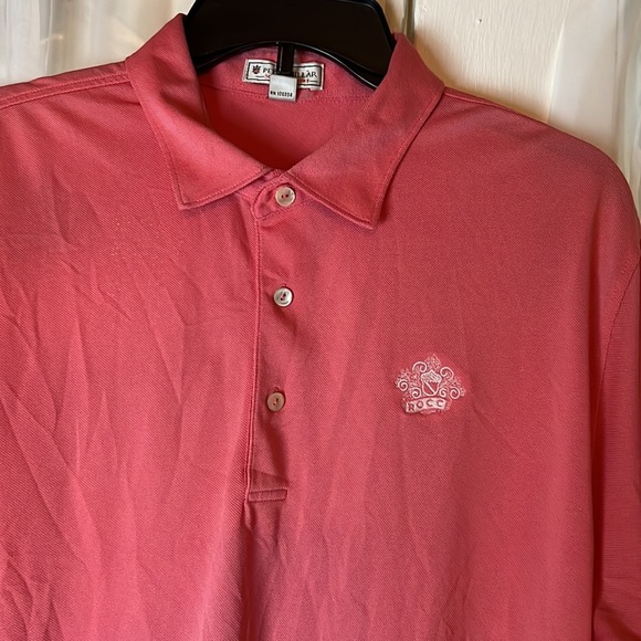 peter millar summer comfort polo shirt Men’s Large ROCC Club made in Korea - Picture 2 of 8